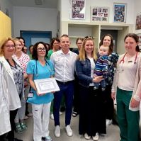 Boronkay Péter paralimpikon négyszázezer forintot ajánlott fel az újszülöttek ellátására