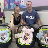 Tripla öröm Anyának és Apának a kecskeméti kórházban