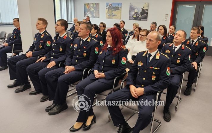 Ünnepi állománygyűlés a Bács-Kiskun Vármegyei Katasztrófavédelmi Igazgatóságon