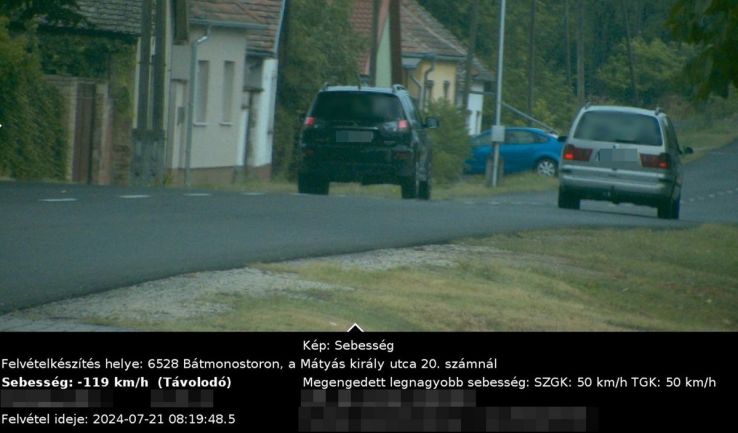 Ugrásszerűen növekedett egy hét alatt a gyorshajtók száma Bács-Kiskun vármegyében