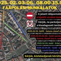 A belvárosban folytatódnak a faápolási munkák