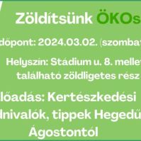 Zöldítsünk ÖKOsan a Széchenyivárosban