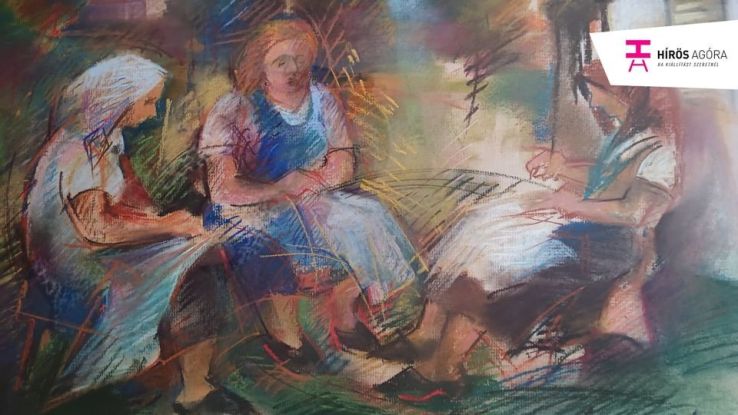 Szappanos István festőművész kiállítása a Hírös Agórában