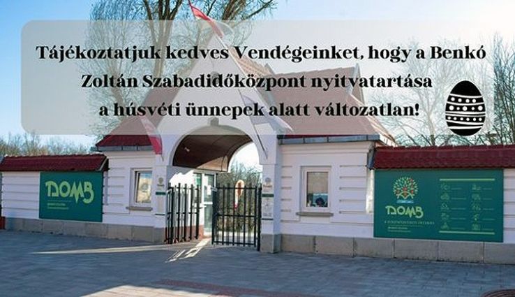 A Benkó Zoltán Szabadidőközpont nyitvatartása az ünnepek alatt