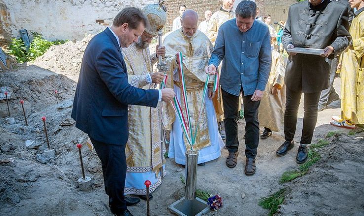 Görögkatolikus templom alapkövét tették le Kecskeméten