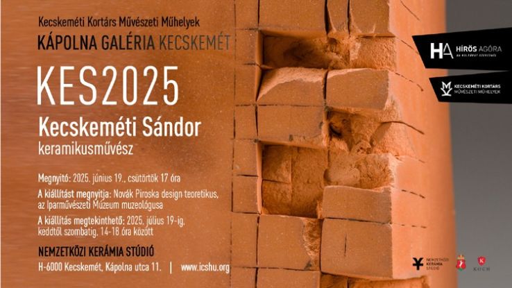 Kecskeméti Sándor keramikus- és szobrászművész KES2025 című kiállítása a Kápolna Galériában