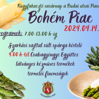 Rügyfakasztó vasárnappal indul a „Bohém Piac” a Budai utcai Piacon