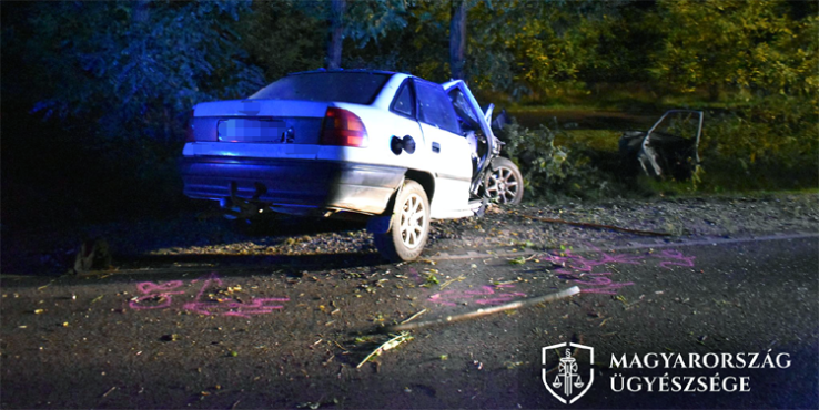 Kiegyenesítette a kanyart és fának csapódott az ittas sofőr