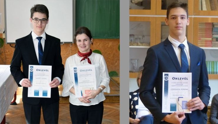 Piarista első helyezettek megyei történelemversenyeken