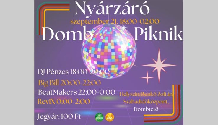 Nyárzáró Domb Piknik a Dombtetőn