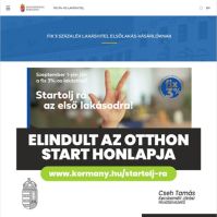 Cseh Tamás: Elindult az Otthon Start honlapja!