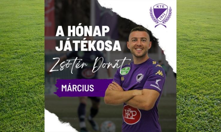 Zsótér Donát március legjobbja