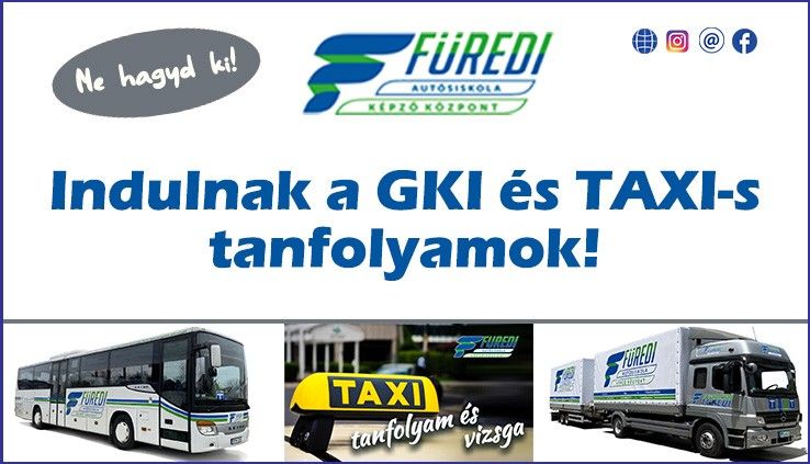 Induló tanfolyamok a Füredi Autósiskolában