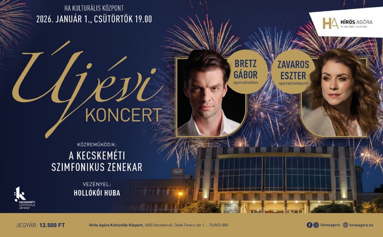 Újévi koncerttel köszönti 2026-ot Kecskemét
