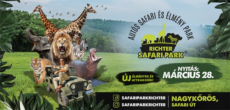 Húsvétkor nyit a Richter Safari Park Nagykőrösön