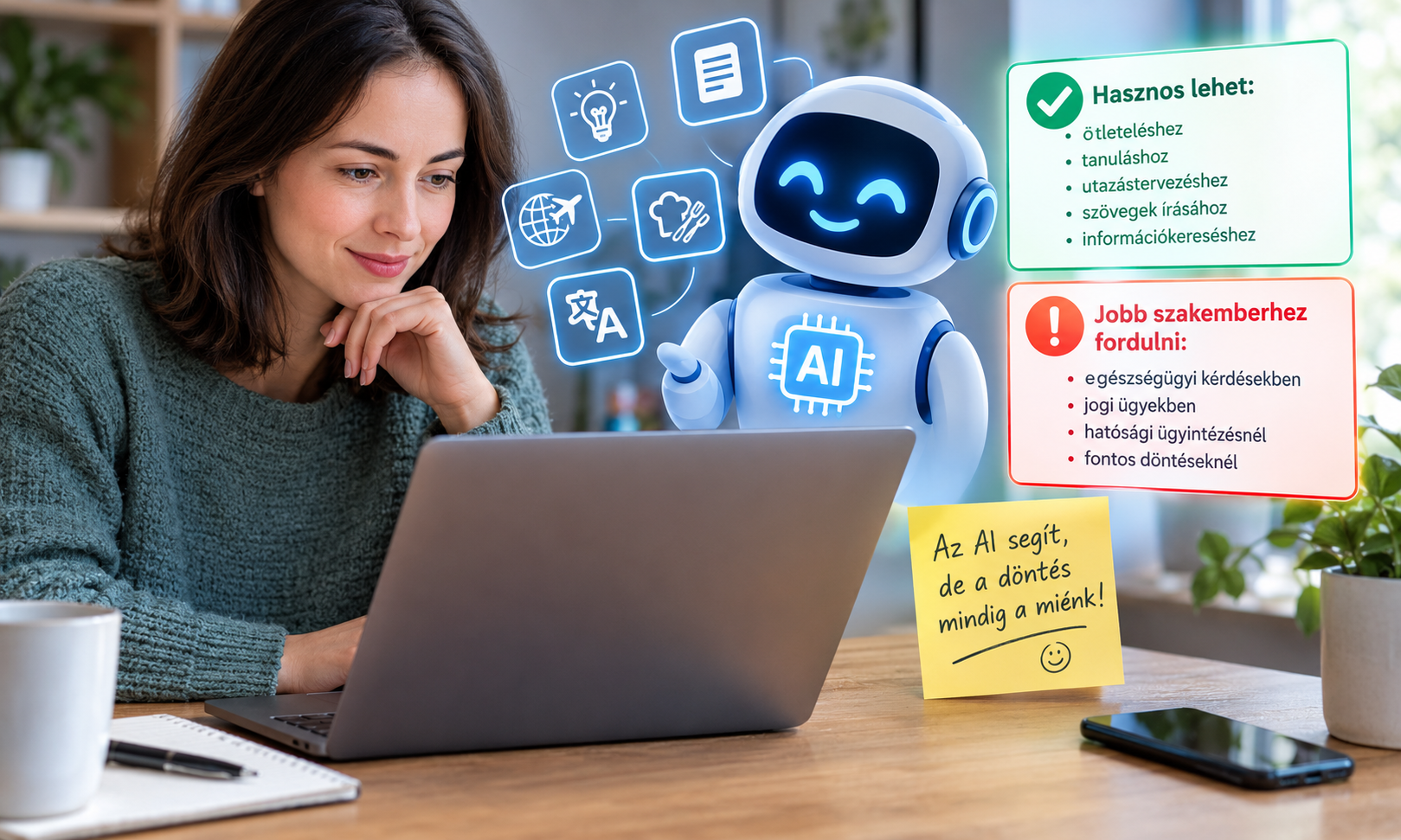 Mire jó a mesterséges intelligencia és miben ne bízzuk rá magunkat?