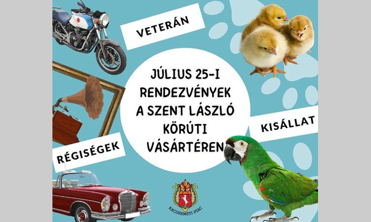 Kisállatvásár, veteránbörze és régiségpiac várja a látogatókat szombaton a kecskeméti vásártéren
