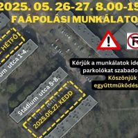 Parkolólezárás a Stádium utcában