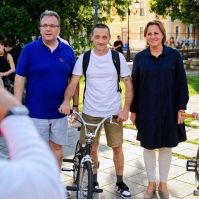 Belvárosi bringás barangolást rendeztek Kecskeméten