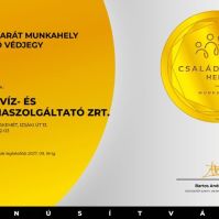 Családbarát elismerés: A BÁCSVÍZ Zrt. a Munkavállalói Jólétben is élen jár