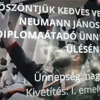 Megható búcsúvideóval köszönt el végzett hallgatóitól a Neumann János Egyetem