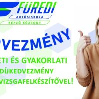Óriási (kor)kedvezmény a "B" kategóriás képzésre beiratkozóknak a Füredi Autósiskolában