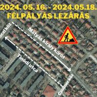 Útkarbantartási munkálatok a Hunyadivárosban