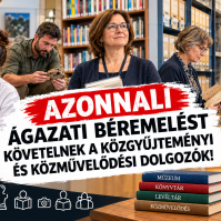 Béremelést követelnek a közgyűjteményi és közművelődési dolgozók