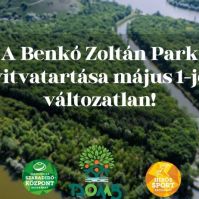 Változatlan nyitvatartással és ingyenes parkolással várja látogatóit a Benkó Zoltán Park május 1-jén