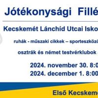 Jótékonysági filléres börze lesz a Lánchíd Utcai Iskola tornacsarnokában