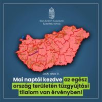 Cseh Tamás: az egész ország területén tűzgyújtási tilalom van érvényben