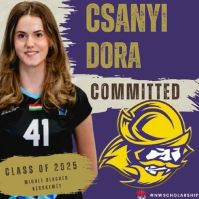 Csányi Dóra, a kecskeméti női röplabdacsapat centere, teljes sportösztöndíjat nyert a Dodge City Community College-ba