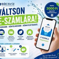 E-számlára válthatnak a Bácsvíz Zrt. ügyfelei