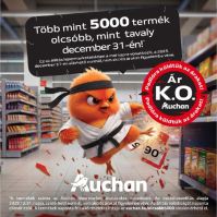 Az Auchan hipermarketekben több mint 5000 termék lett olcsóbb, mint tavaly december 31-én