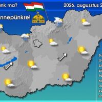Jellemzően napos idő várható, délután északon, északnyugaton zápor, zivatar kialakulhat (VIDEÓ)