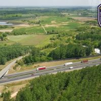 Helikopteres ellenőrzés a sztrádán