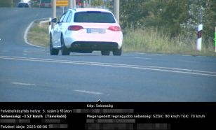 Hétről hétre ugrásszerűen növekszik a gyorshajtók száma Bács-Kiskunban