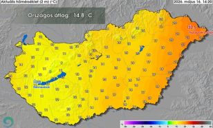 Meteorológia: nagy hőmérsékleti különbség alakult ki az ország nyugati és keleti fele között