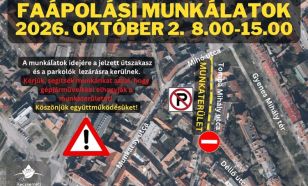 Faápolási munkálatok miatt lezárják a Tompa Mihály utca egy szakaszát