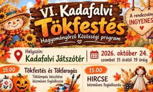 Tökfestéssel és jelmezes bulival várják a családokat Kadafalván
