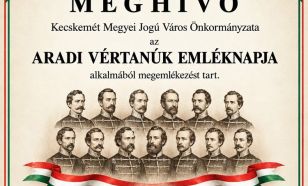 Megemlékezést tartanak az aradi vértanúk emléknapján Kecskeméten
