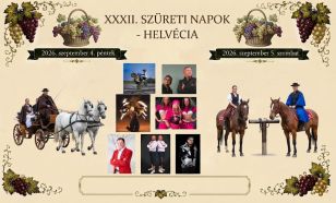 Pénteken kezdődik a XXXII. Szüreti Napok Helvécián