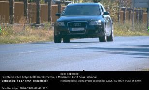 1441 gyorshajtót mértek be egy hét alatt Bács-Kiskunban