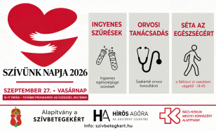 Szívünk Napja Kecskeméten: szűrések, tanácsadás és közös mozgás a Főtéren