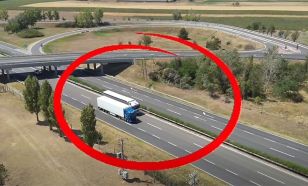 Drónnal figyelték az M5-öst Bács-Kiskunban: öt kamionost bírságoltak meg, 1403 gyorshajtót is bemértek