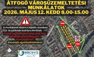 Lezárják a Kőhíd utcát kedden városüzemeltetési munkálatok miatt
