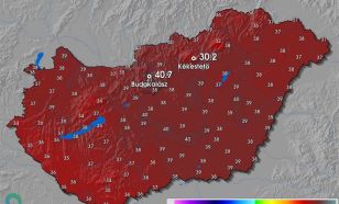 Meteorológia: előzetes adatok szerint új napi melegrekord született vasárnap