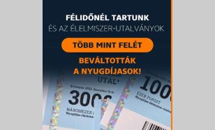 Zsigó Róbert: az élelmiszer-utalványok több mint felét beváltották a nyugdíjasok