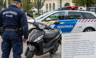 Órák alatt megtalálták ellopott robogóját - Köszönőlevelet írt a rendőröknek a kecskeméti férfi