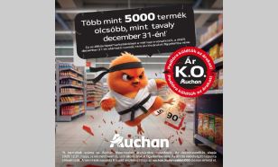Az Auchan hipermarketekben több mint 5000 termék lett olcsóbb, mint tavaly december 31-én